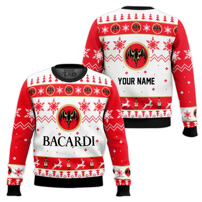 Festive Holiday Sweater with Crown and Text Design