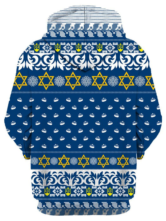 Hanukkah Turn Up Ugly Unisex Hoodie