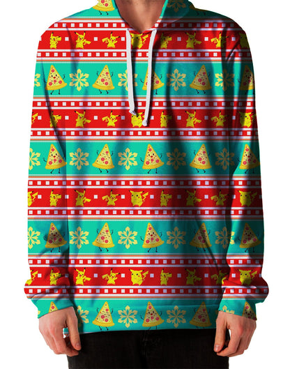 Pizza Pikachu Ugly Unisex Hoodie