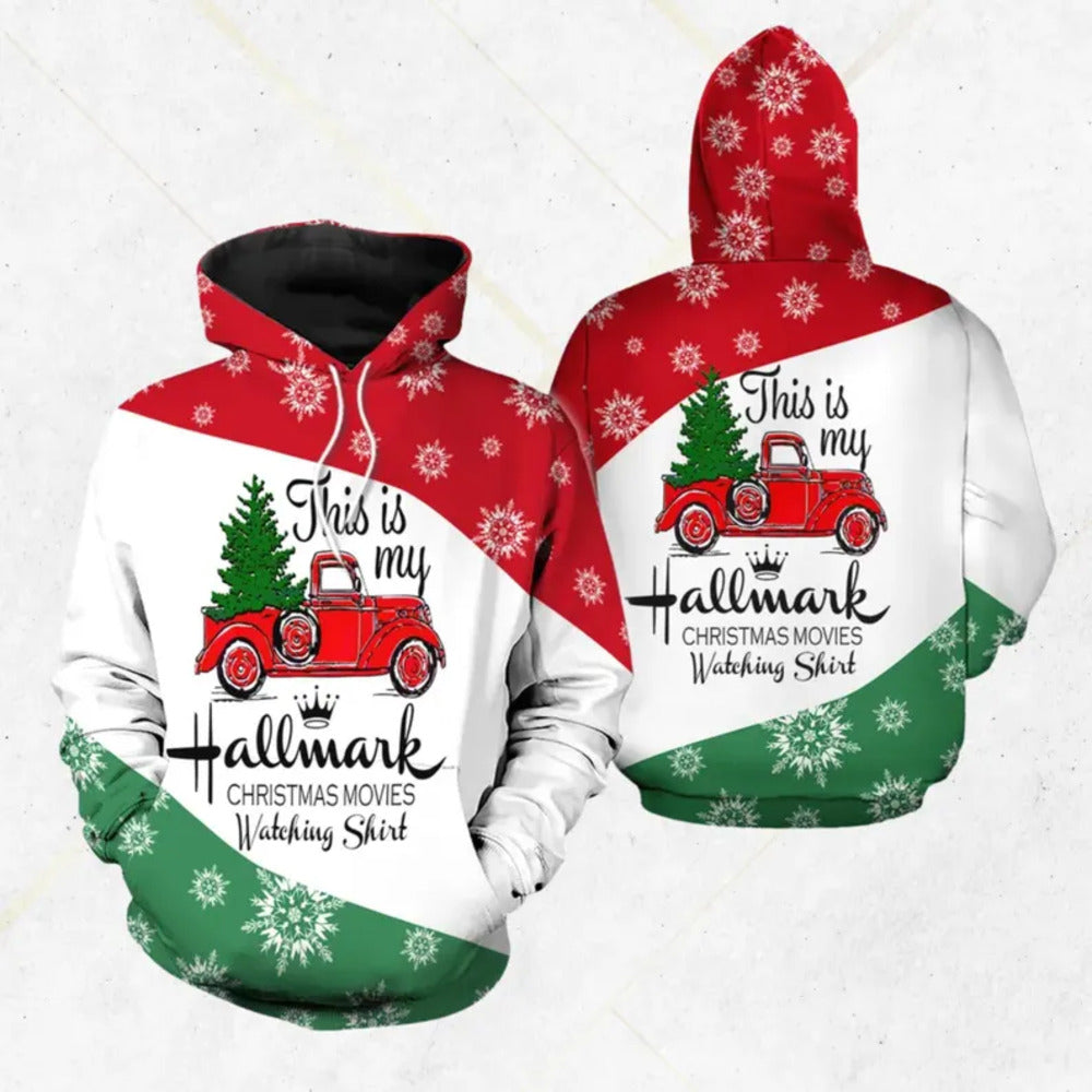 Hallmark Christmas Movies Watching Hoodie