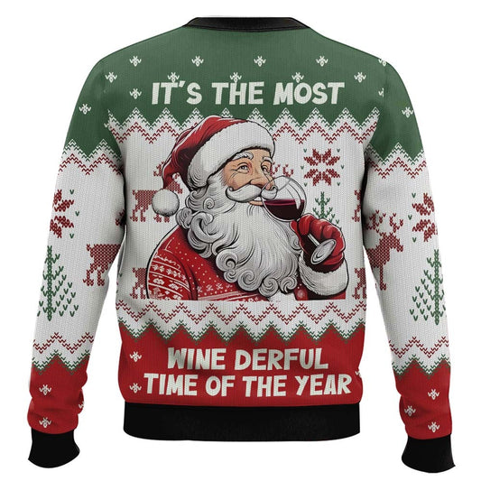 Its the Most Wine Derful Time of the Year Christmas Ugly Sweater