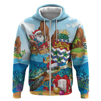Cayman Islands Christmas Zip Hoodie
