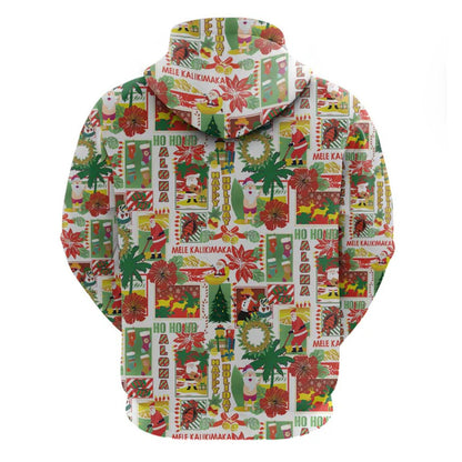 Hawaiian Santa Zip Hoodie