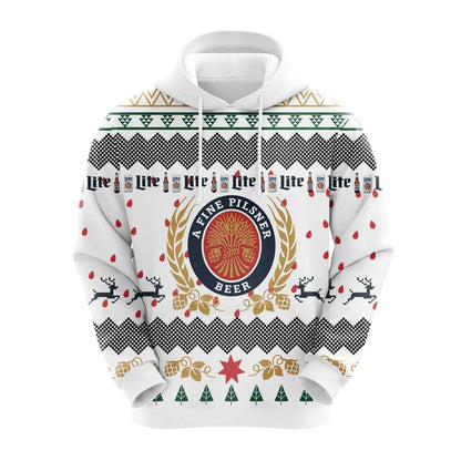 Miller Lite Christmas Hoodie