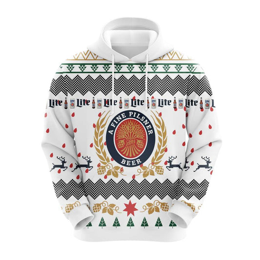 Miller Lite Christmas Hoodie