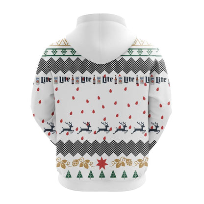 Miller Lite Christmas Hoodie