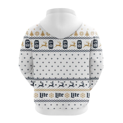 Miller Lite Christmas Hoodie