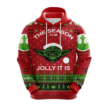 Cute Xmas Yoda Hoodie
